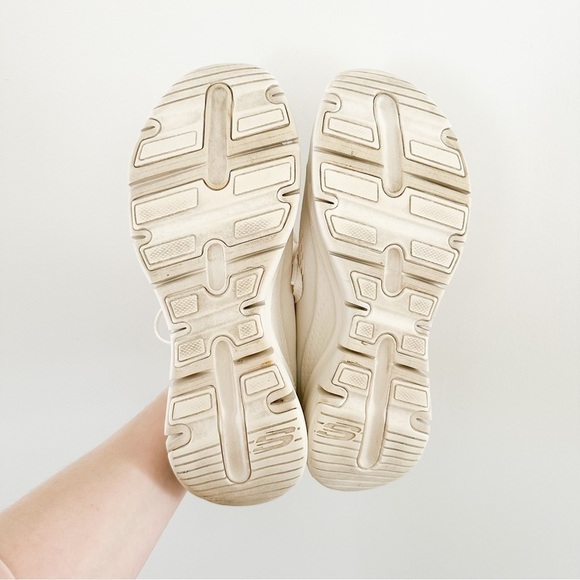 SKECHERS Arch fit Big Appeal Off White Sneaker Woman w Arco Plantar Beige sz 9 - Picture 16 of 16